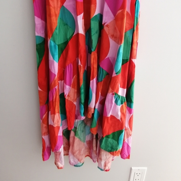 Anthropolgie Abel The Label Asymmetrical Geometic Colourful Midi Dress Small - Picture 8 of 17